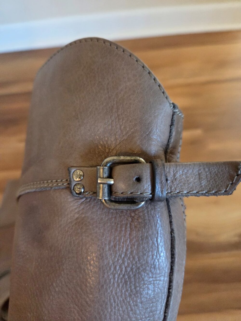 Frye Light Brown Tall Leather Riding Boots Women's Size 7.5 - Picture 7 of 12